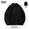 JEEP SPIRIT Men's Fleece-Lined Stand-Collar Sweatshirt