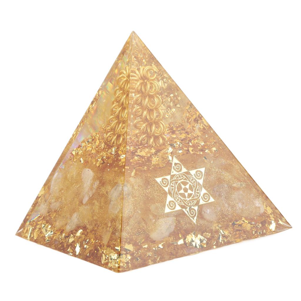 Пирамида Оргонита 6 см Генератор энергии Кристаллическая проволока Ручной работы Пирамида Декор для положительной энергии