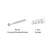 PATIKIL Bass Guitar Pickguard Mounting Screws with Spring Bass Pickup Ring Mounting Screws for Bass and Guitar Silver 4 Pieces M2.5x26mm