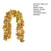 Artificial Maple Leaf Garland 5.7Ft Pumpkin Maple Leaves Vine Thanksgiving Fall Garland for Mantel Table Autumn Party Wedding Decoration