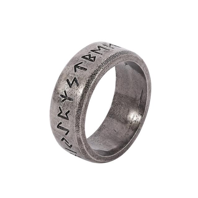 Модный стиль для мужчин, двойные буквы, рунические слова, Один, скандинавский викинг, амулет, ретро-кольца, ювелирные изделия