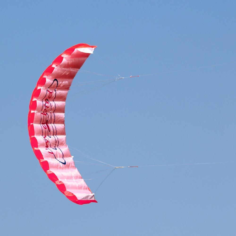 Двойной стропный кайт для трюков, мягкий спортивный пляжный кайт, профессиональный 1,4 м, парашютный кайт для сада