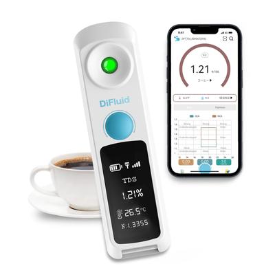 DiFluid Кофе TDS Концентратомер TDS Метр Кофе Карманный Кофе Концентратомер Функция Удаленного Обновления Последнее Бесплатное Эксклюзивное Приложение для Синхронизации