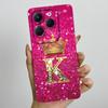 Чехол для Infinix Hot 40 Pro 40i Корона Буква Funda Мягкая Жидкая Силиконовая Задняя Крышка Для Infinix Hot40 Hot40i 40Pro Бампер Оболочка
