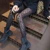 1 пара леопардовый принт сексуальные соблазнительные прозрачные с начесом колготки женские носки