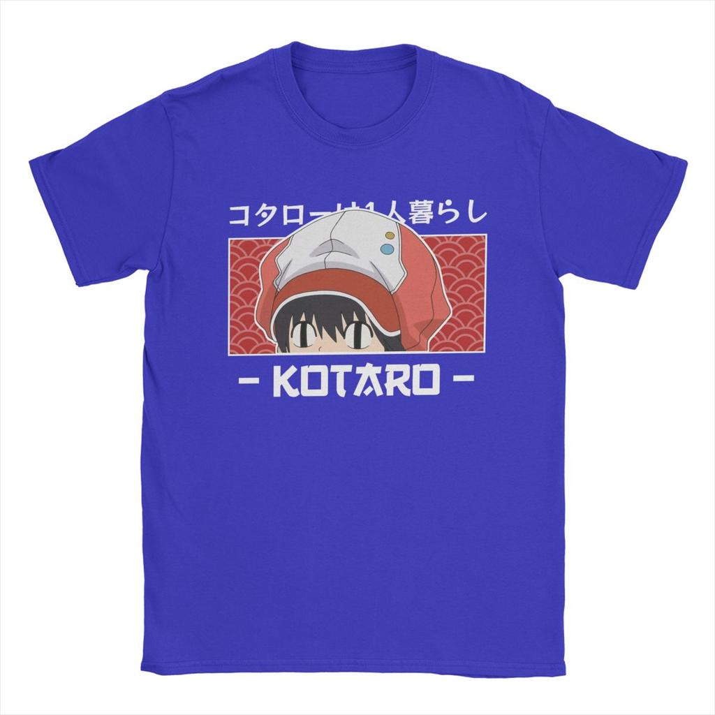 Смешные футболки Kotaro Lives Alone для мужчин, хлопковая футболка с круглым вырезом, футболка с коротким рукавом в стиле аниме, новое поступление, топы