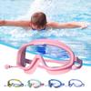 Kids Swim Goggles with Earplug Waterproof No Leakage Anti-Fog UV Protection Clear Lens 3-15 Years Old Children Silicone Goggles Scuba Diving Equipment