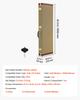 VEVOR Electric Guitar Hard Case, 1050 MM, Rectangle Wooden Hard-Shell Protective Carrying Case, with Lock Latch, Padding, Accessory Compartment, Key