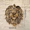 Lion Head Ornaments Wall Mounted Art Animal Statue Resin Corridor Bedroom Room