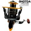 Металлическая глубокая спиннинговая рыболовная катушка серии 1000-7000, левый и правый рокер, поворотный стол, спиннинговая катушка для морской воды
