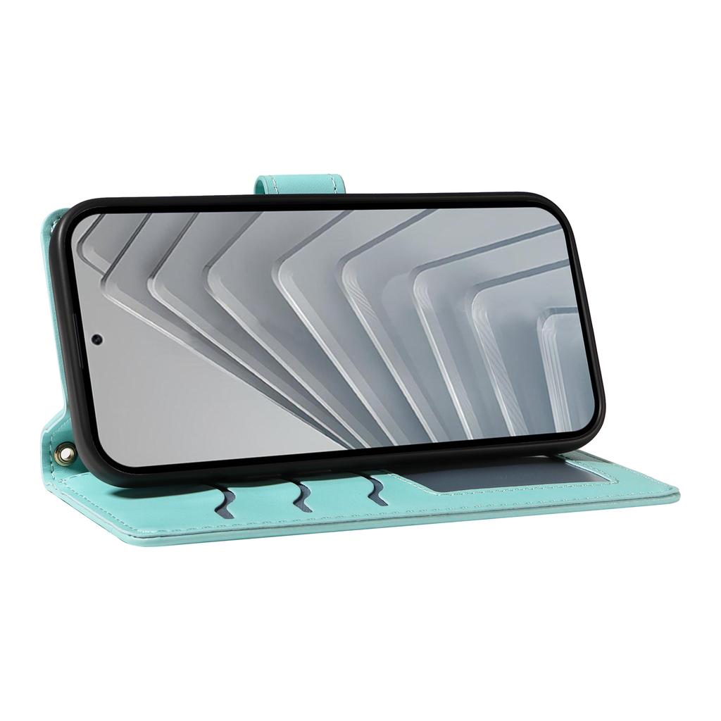 For Xiaomi Redmi Note 14 4G (164.84x78.15x8.16mm) Wallet Case Rhombus Leather Phone Cover with Strap