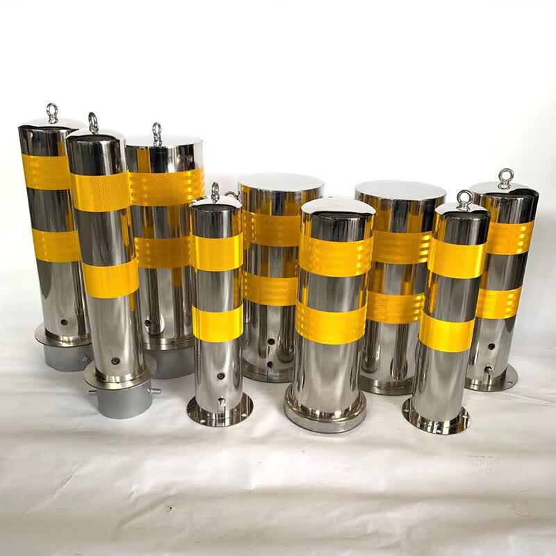 Movable Stainless Steel Reflective Safety Post