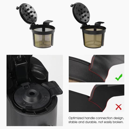 Reusable Stainless Steel Coffee Filter for Ninja Fits PB051 PB040 PB041ST 120-Mesh Fine Replacement for Pods And Grounds Eco-Friendly Coffee Pods