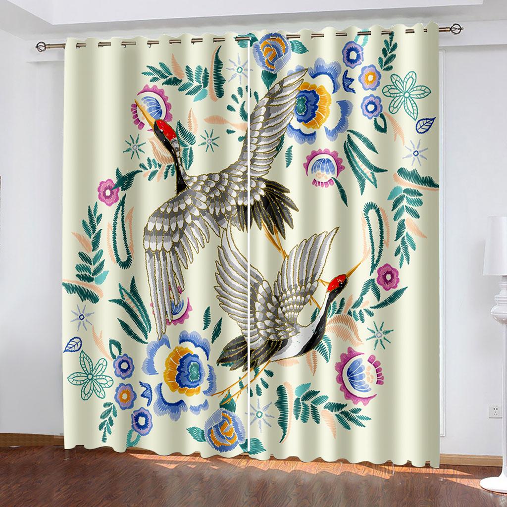 3D Узор Роза Розовые Желтые Цветочные Шторы Гостиная Балкон Окно Декоративные Шторы 2 Панели