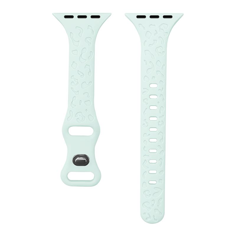 Engraved Strap For Apple Watch Bands 40mm 44mm 41mm 45mm 46 49mm Slim silicone bracelet iwatch series 9 8 7 3 ultra 2 se 10 band