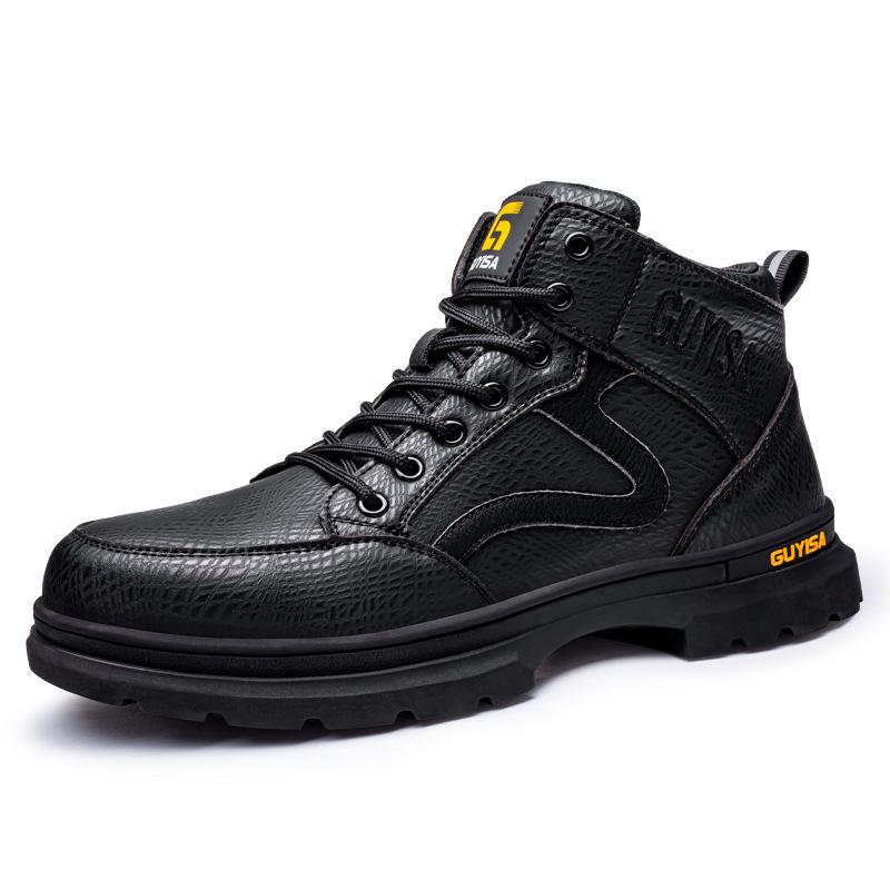 Обувь для страхования труда, противоударные и противопрокольные, мужские, нескользящие и дышащие, со стальным носком, защитная обувь