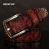 Hreecow Designer Belts Men High Quality Male Belt Genuine Leather Strap Luxury Famous Brand Crocodile Pin Buckle Ceinture Homme