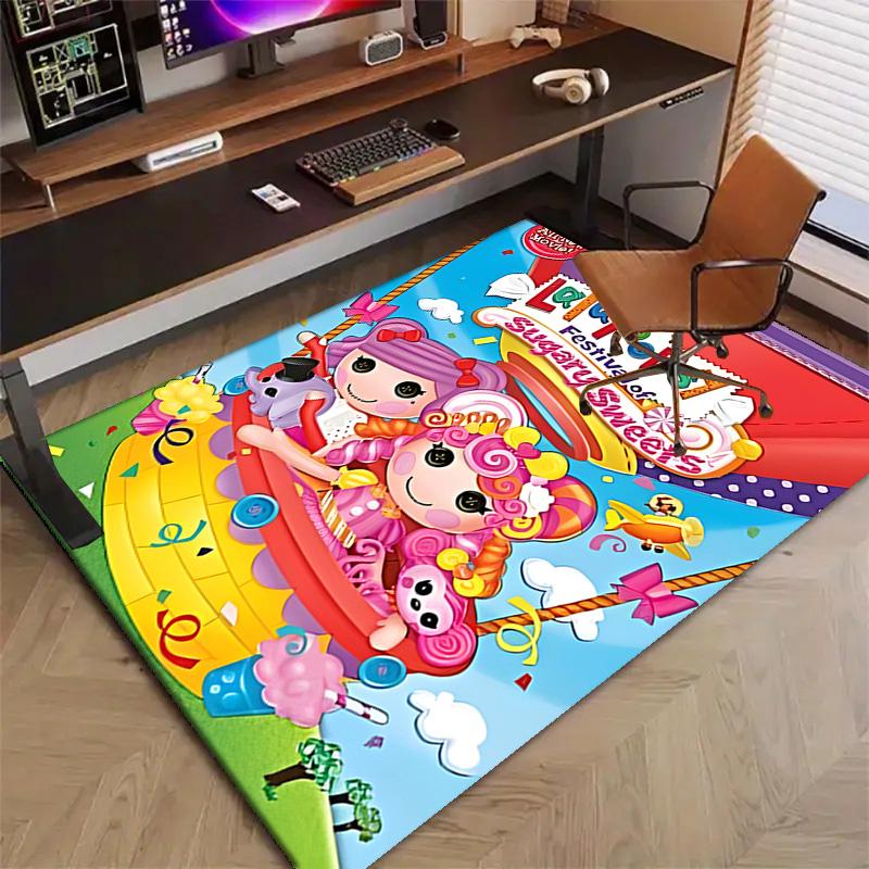 1 шт. Ковер с принтом Lalaloopsy3 для спальни, гостиной, домашнего декора, нескользящий коврик, ковер для прикроватной зоны
