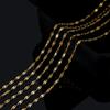 1Meter Fahsion Necklace Chain Stainless Steel 8 Shape Cross Double Loop Link Chain DIY Handmade Bracelet Material Jewelry Making