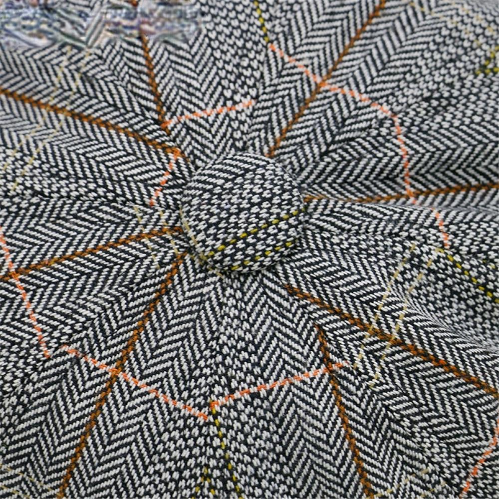 NEWSBOY кепка для мужчин елочка хаки женская британский стиль берет весенний восьмиугольный винтажный регулируемый клетчатые шляпы и кепки