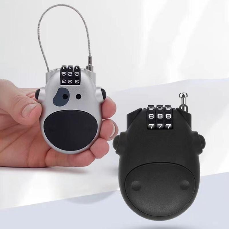 Велосипедный стальной трос Кодовый замок Чемодан Автомобильный сани Телескопический тросовый замок Велосипедный шлем Высокоточный кодовый замок с паролем