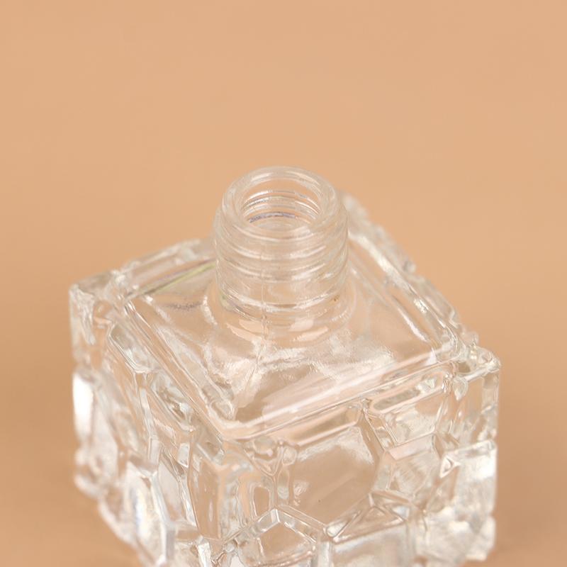 10/15 мл Пустая прозрачная стеклянная бутылочка для лака для ногтей Пустая с крышкой и кисточкой Косметические контейнеры Стеклянные бутылочки для ногтей с кисточкой