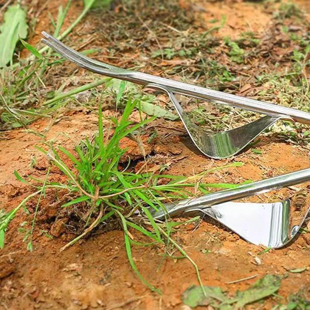 Garden Puller Remover Garden Lawn Weeder Outdoor Grass Seedling Tools Planting Yard Root Puller Stainless U0k0