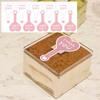 100 Pink Heart-Shaped Self-Adhesive Stickers for DIY Cake Box Decoration