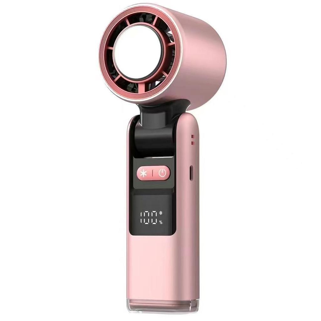 S5 Diamond Handheld Fan: 199-Speed Digital Display, High-Speed, Portable, Shining Design for Outdoor Use