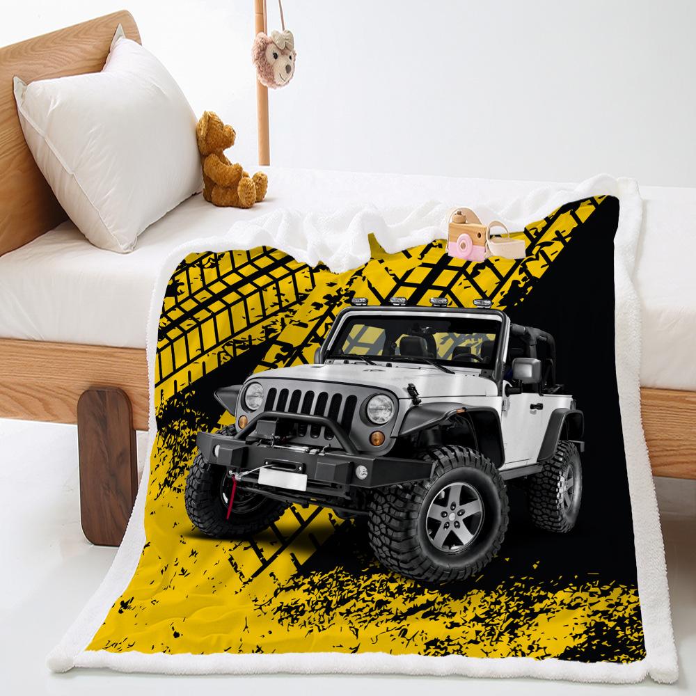 Blanket Car Suv Lamb Fleece Crystal Fleece Blanket
