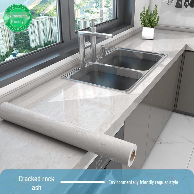 Мраморная антимасляная высокотемпературная самоклеящаяся наклейка для кухонной столешницы