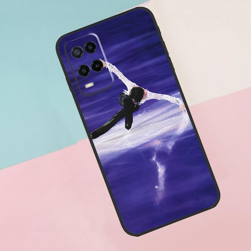 Чехол для телефона Oppo A16 A76 A96 A15 A80 A60 A40 A94 A54 A98 A78 A18 A38 A58 A17 A77 A74 A57S с изображением фигуриста Юдзуру Ханю