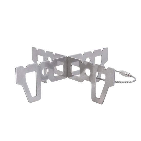 Alcohol Stove Stand Rack Rustproof Heat-Resistant Compact Size Lightweight Outdoor Stove Bracket Camping Supplies