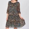 Women's Fashion Casual Print Dress Fashion Western Dress