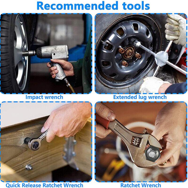 Инструмент для извлечения болтов с шестигранной головкой и нескользящей поврежденной гайкой, инструмент для удаления болтов, инструмент для ремонта автомобиля