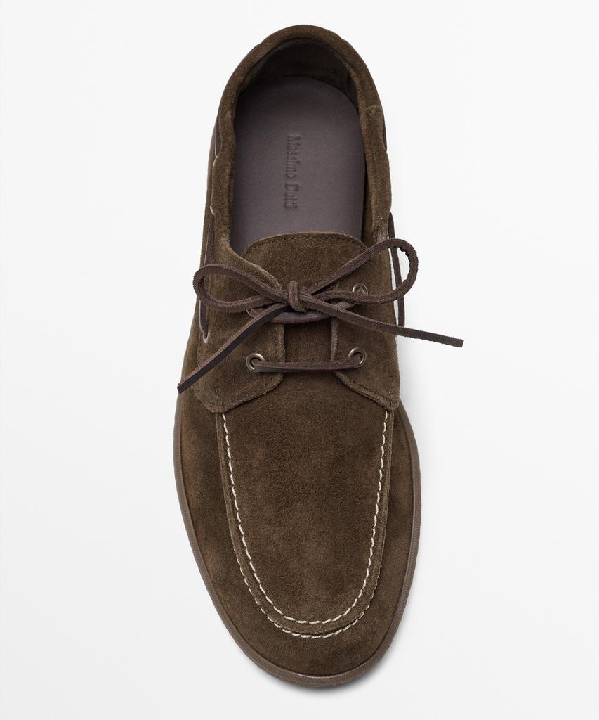 Massimo Dutti Soft Leather Boat Shoes