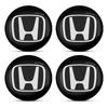 4pcs 60mm Car Wheel Center Hub Center Cap Rim Hub Dustproof Cover Emblemem for Honda Civic Xrv Hrv Crv Brv City Accord Fit Pilot Odyssey Jazz Insight