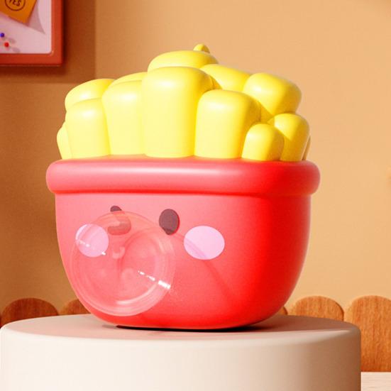 Stress Relief Fast Food Toy Bubble Popping Cartoon Hamburger French Fries Drumstick Ice Cream Cola Squeeze Toy Office Worker