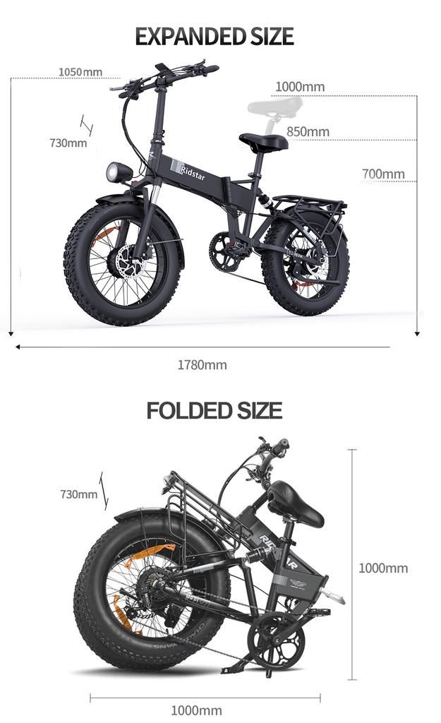 Новинка 2024 года, горный электровелосипед H20 Pro, 2000 Вт, мощный двойной электровелосипед для снега, 48 В, 23 Ач, 20 дюймов * 4,0, складной электровелосипед с толстыми шинами