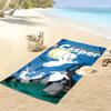 Casper Print Beach Towel, Large Soft Quick Dry Towel for Beach Camping Swimming
