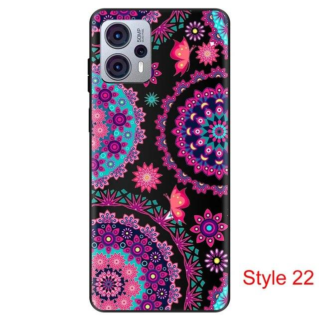 Чехол для Motorola Moto G23, пылезащитный черный чехол, силиконовый чехол 6,5 дюймов для MotoG23, противоударный мягкий бампер из ТПУ, полная защитная сумка