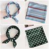 Gifts Women Small Vintage Square Scarf Silk Feel Satin Head Neck Hair Tie Band