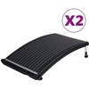 VidaXL Curved Solar Pool Heating Panels 2 Pcs 110x65cm 3059850