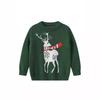 Fall and Winter Boys and Girls In Small Children's Children's Clothing Christmas Elk England Fashion Loose Pullover Sweater