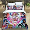 Cartoon S-Sailor Moon Bedding Sets Exquisite Bed Supplies Set Duvet Cover Bed Comforter Set Bedding Set Luxury Birthday Gift