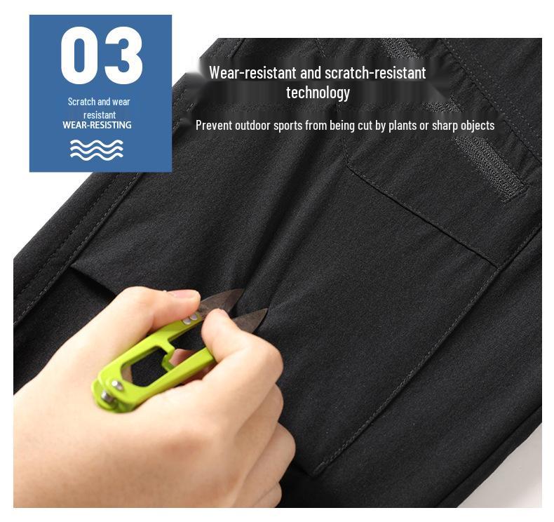 Унисекс Быстросохнущие Легкие Летние Брюки Карго – Дышащие, Водонепроницаемые, Прямого Покроя для Активного Отдыха