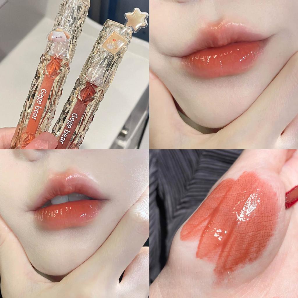 Crystal Diamond Mirror Shine Lip Gloss Long Lasting Moisturizing Water Shine Liquid Lipstick