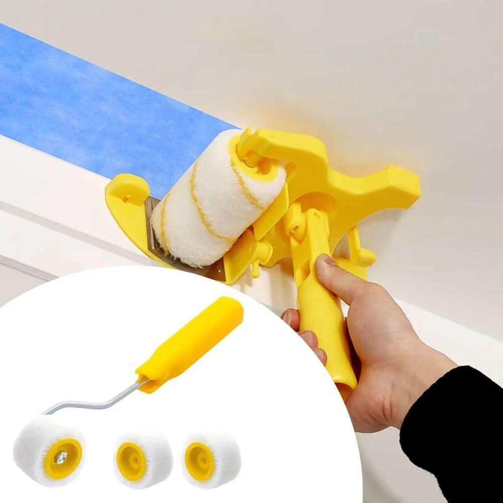 Wool Mini Paint Rollers Plastic Small Paint Brushes Easy To Use Wool Roller Brush  Ceilings
