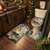 Lord Rings 3Pcs Personalized Customization Bathroom Mat Set Toilet Lid Cover And Rug Ushaped Bath Mats Nonslip Door Mat Decoration