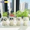 1pc Ceramic Flowerpot Mini Cat Cartoon Cute Plant Desktop Potted Plant Pot DIY Decorate Toys Science Education School Gifts